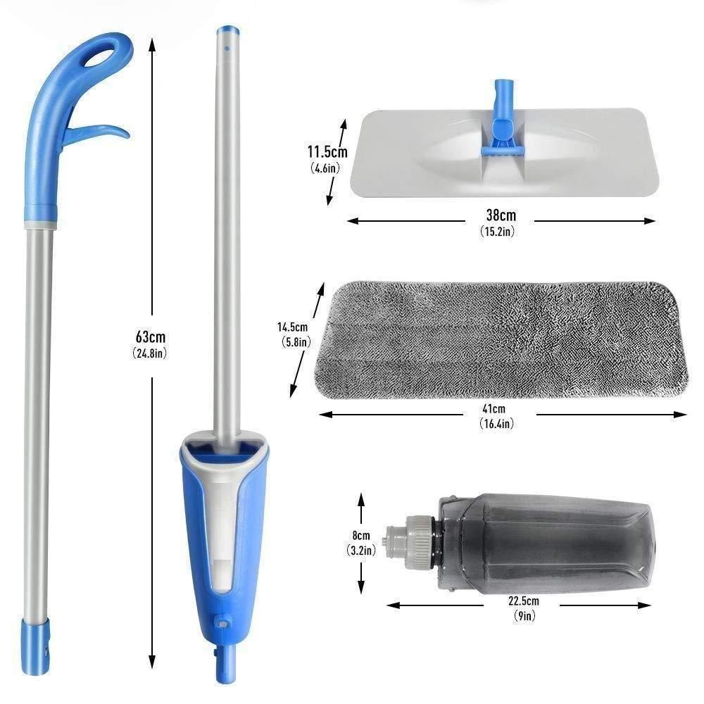 Microfiber Floor Spray Mop with built-in water tank | 360° Flat Mop for Wet & Dry Cleaning