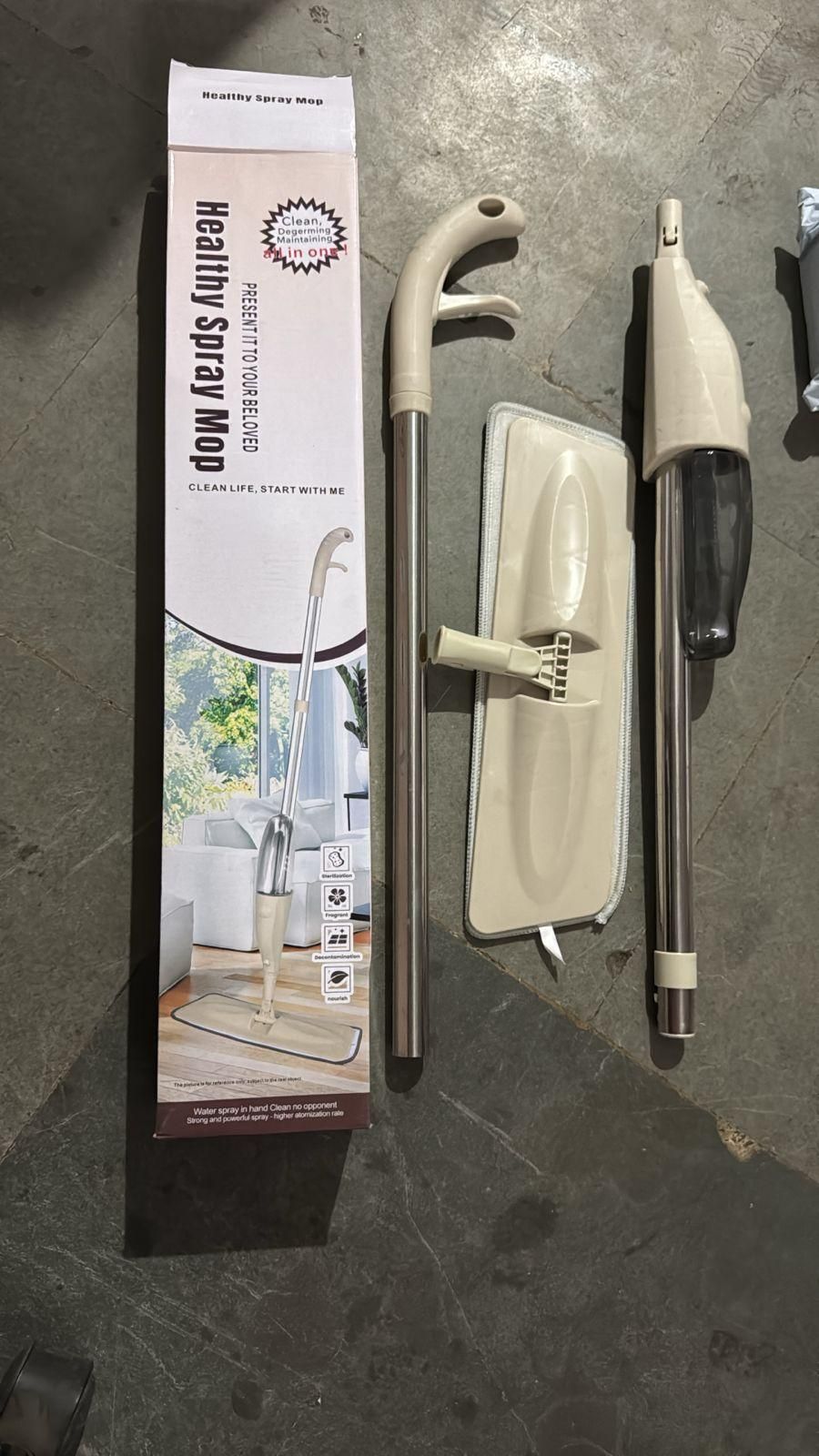 Microfiber Floor Spray Mop with built-in water tank | 360° Flat Mop for Wet & Dry Cleaning