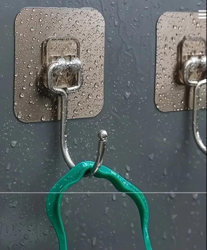 Waterproof & Rustproof Adhesive Hooks for Bathroom & Kitchen