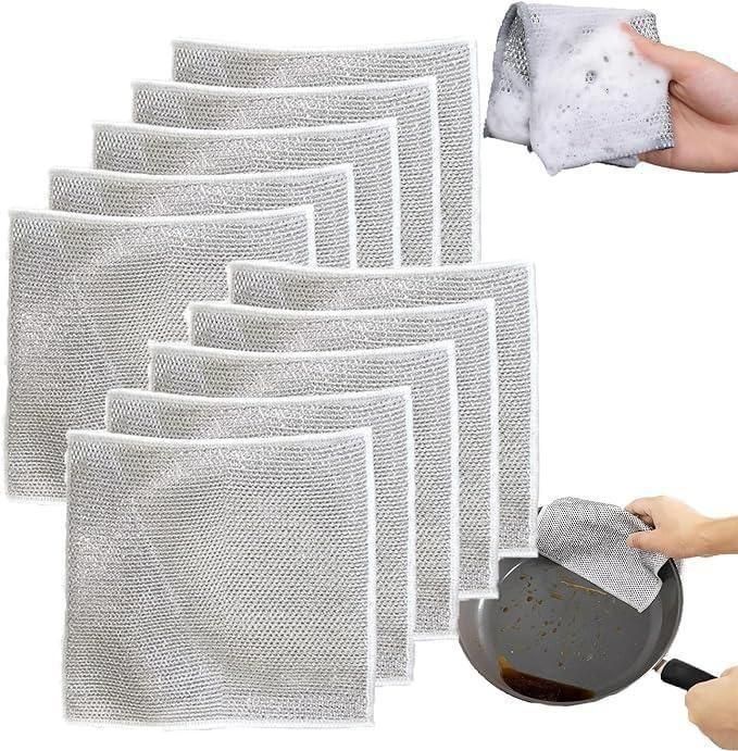 Multifunctional Stainless Steel Washcloth for Kitchen Cleaning