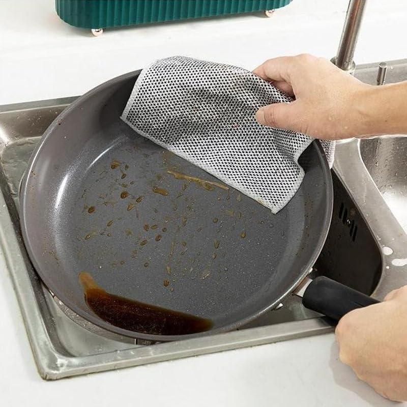Multifunctional Stainless Steel Washcloth for Kitchen Cleaning
